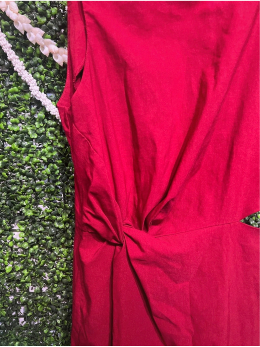 Zara ZW Collection Cutout Midi Dress Burgundy Red size Large - Picture 4 of 9